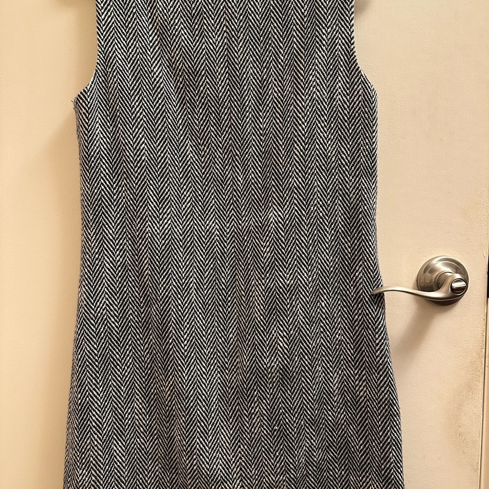 Theory Gray Sheath Midi Dress Crew Neck Work